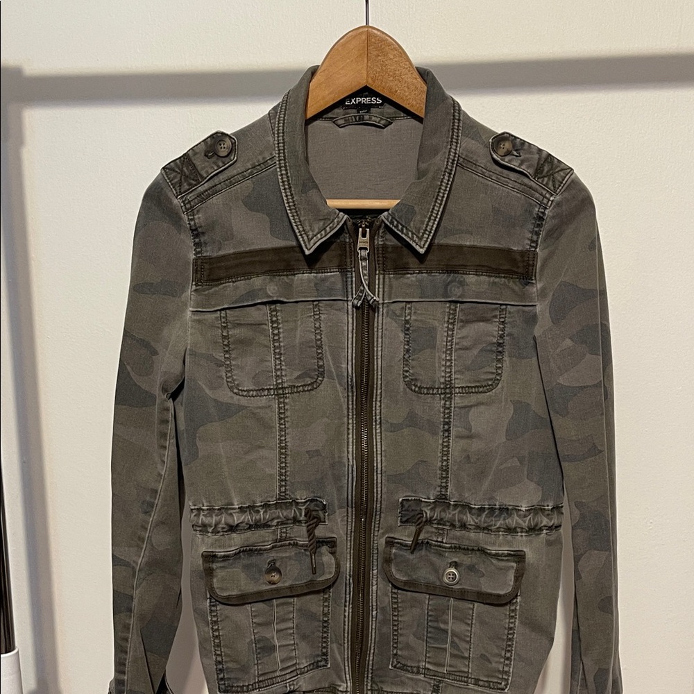 Express Women’s Olive Camouflage Field Jacket